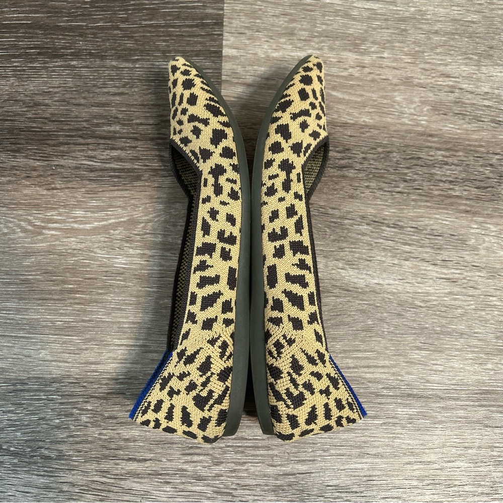 Rothy’s The Point Leopard Print Flats - Size 6 - image 4